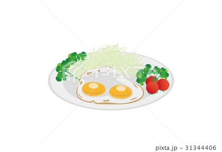 今日のご飯目玉焼き 31344406