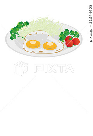 今日のご飯目玉焼き 31344408