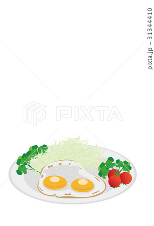 今日のご飯目玉焼き 31344410