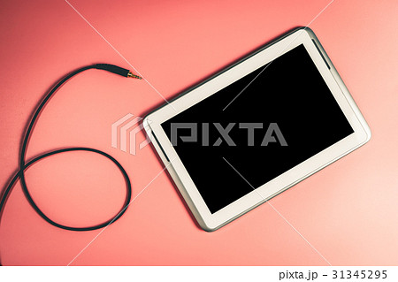 Blank tablet screen mock for Music application 31345295