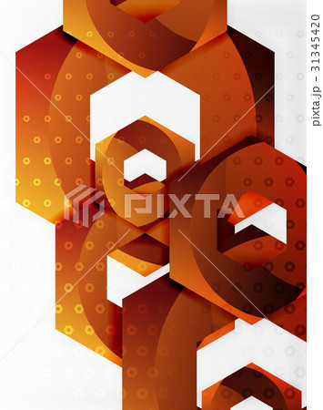 Vector 3d hexagon background Vector 3d hexagon background 31345420