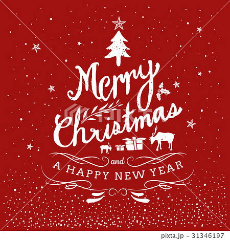 Merry Christmas And Happy New Year Hand Drawn 31346197