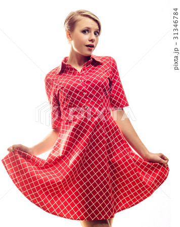 Surprised attractive trendy young girl Surprised attractive trendy young girl 31346784