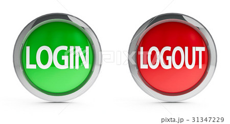 Icons login & logout with highlight Icons login & logout with highlight 31347229