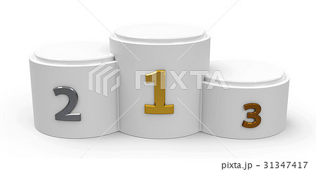 White cylinder podium 31347417