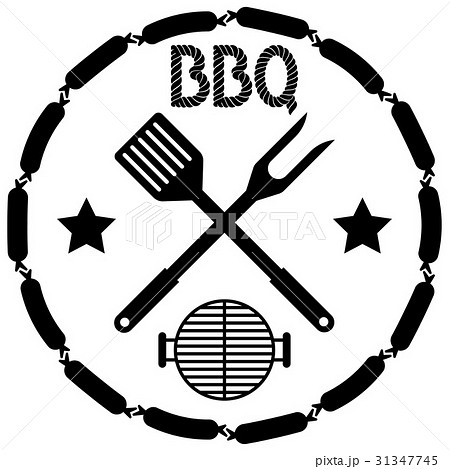 Style BBQ Barbecue Menu Stamp Style BBQ Barbecue Menu Stamp 31347745