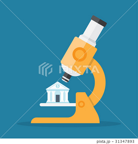 Bank under a microscope Bank under a microscope 31347893