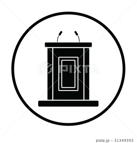 Witness stand icon Witness stand icon 31349303