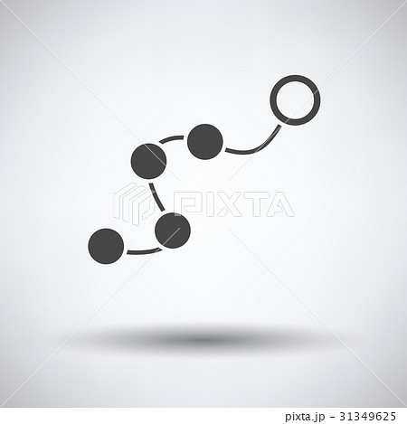 Anal balls on lace icon 31349625