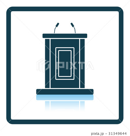 Witness stand icon 31349644