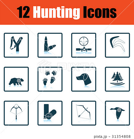 Hunting icon set 31354808