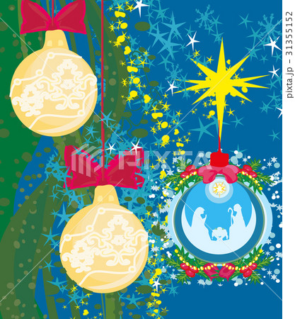 Christian Christmas nativity scene of baby Jesus Christian Christmas nativity scene of baby Jesus 31355152