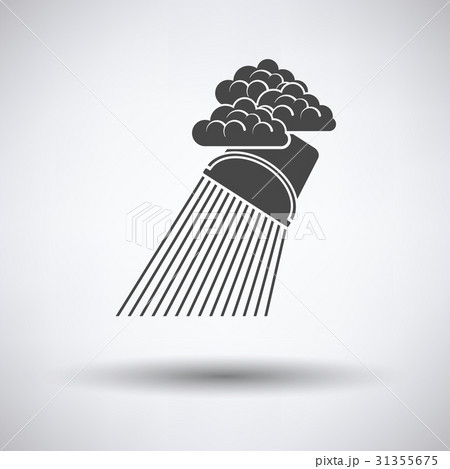 Rainfall like from bucket icon Rainfall like from bucket icon 31355675