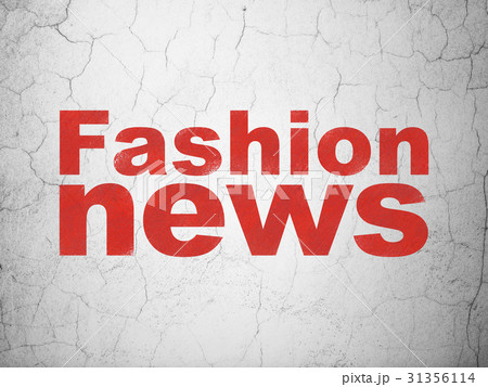 News concept: Fashion News on wall background 31356114