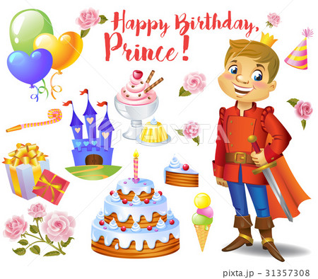 Cute birthday design elements Cute birthday design elements 31357308