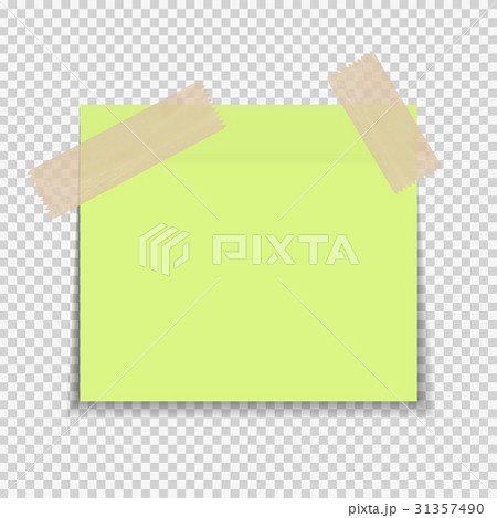Sticky Paper Note on Transparent Background  Vecto 31357490