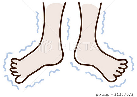 足の震えのイラスト素材 31357672 Pixta