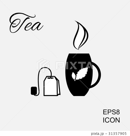 Cup of Hot Tea Vector Icon 31357905