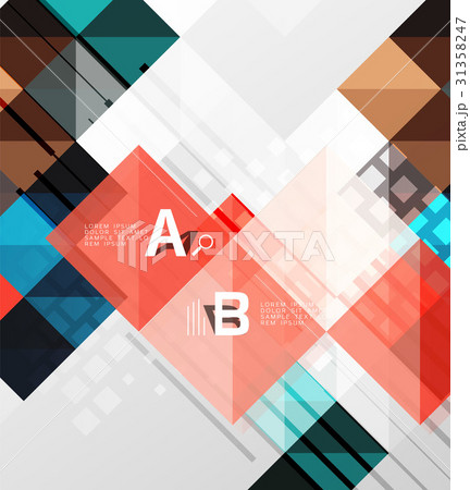 Square elements with infographics and options Square elements with infographics and options 31358247