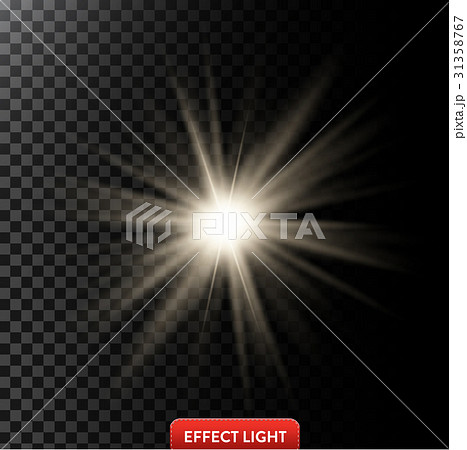 Vector illustration of a glowing light effect with 31358767