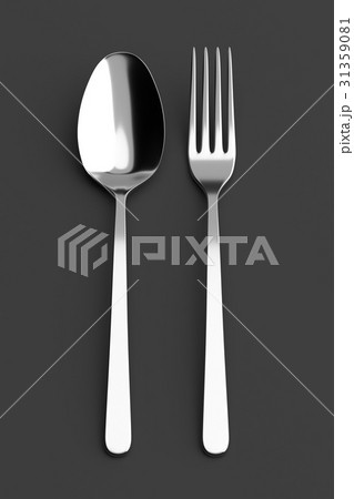 Fork and spoon silverware Fork and spoon silverware 31359081