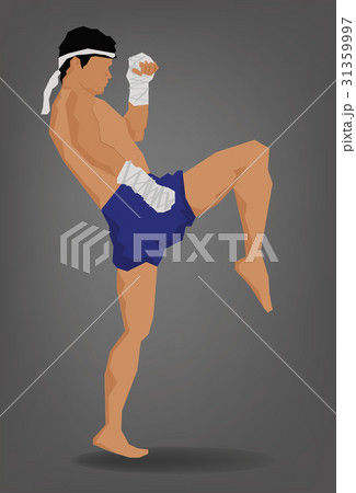 vector Muay Thai is a martial art vector Muay Thai is a martial art 31359997
