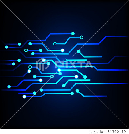 Abstract line technology blue background. 31360159