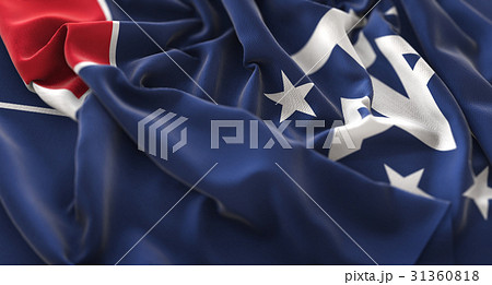 French Southern Flag Ruffled Beautifully Waving 31360818