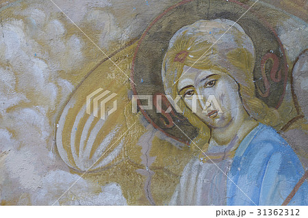 Vintage religious images on the wall Vintage religious images on the wall 31362312