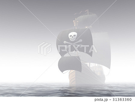 Pirate Ship In The Fog 31363360