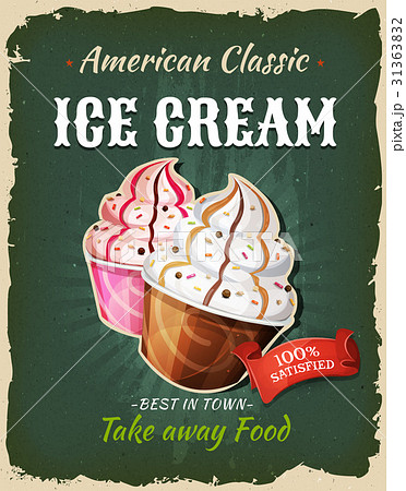 Retro Fast Food Ice Cream Poster Retro Fast Food Ice Cream Poster 31363832