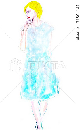 横を見る美女５ 31364187