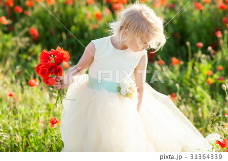 kids fashion, small girl, spring, wedding, happy 31364339