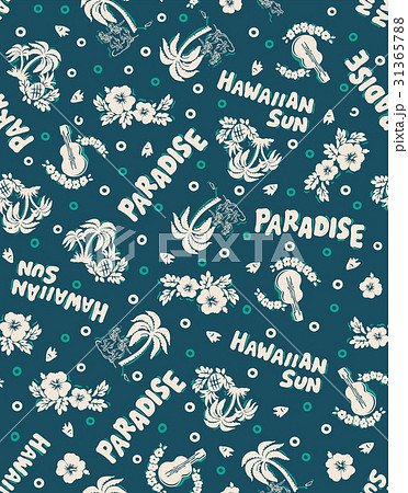 hawaii repeat design Navy blue hawaii repeat design Navy blue 31365788