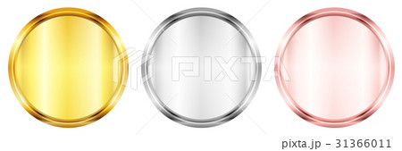 メダル　コイン　金　アイコン  31366011