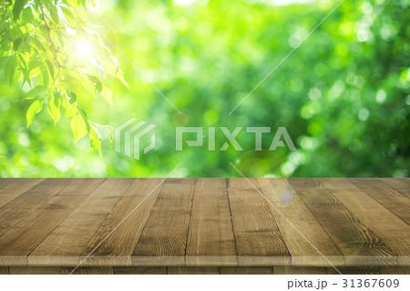Empty wooden table for product placement Empty wooden table for product placement 31367609