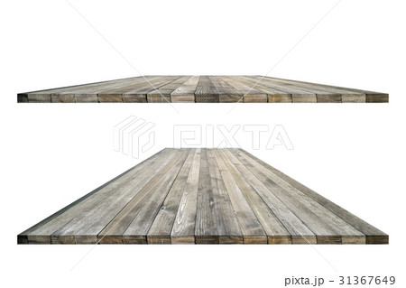 Empty wooden table perspective with clipping path Empty wooden table perspective with clipping path 31367649