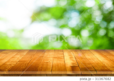 Empty wooden table for product placement Empty wooden table for product placement 31367682