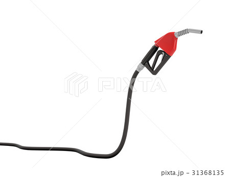 3d rendering of a new red and black gas nozzle in 31368135