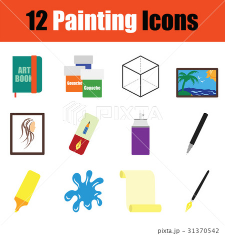 Painting  icon set 31370542