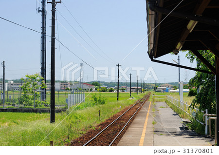 千葉県市原市　小湊鉄道　上総三又駅　ローカル線ホーム 31370801