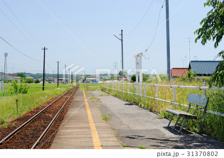 千葉県市原市　小湊鉄道　上総三又駅　ローカル線ホーム 31370802