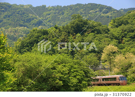 小田急ロマンスカーEXEと新緑 31370922