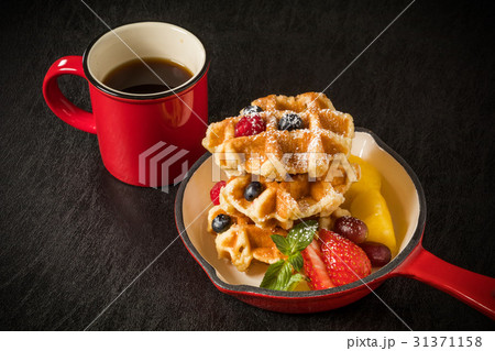 ワッフル ベルギー料理 Waffle Belgium dish ワッフル ベルギー料理 Waffle Belgium dish 31371158