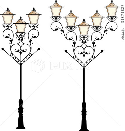 Wrought Iron Street Lamp Post 31371827