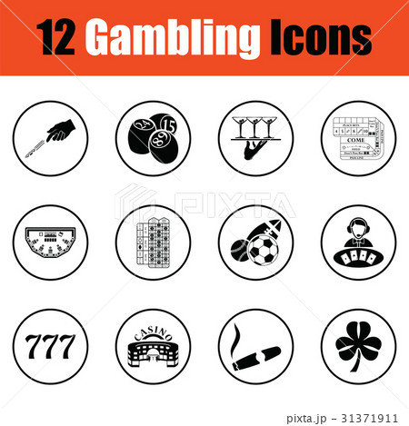 Gambling icon set 31371911