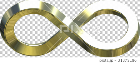 Infinity of gold [rounded corner] clipping 31375186