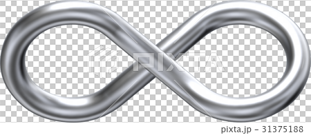 Silver infinity [Round] clipping - Stock Illustration [31375188] - PIXTA