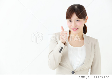 サムズアップ・ビジネスウーマン 31375372