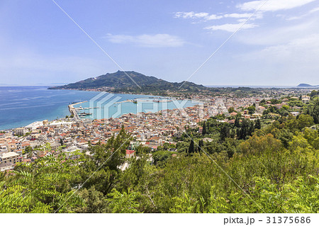 Top view of the city and harbor Zakynthos, Greece 31375686